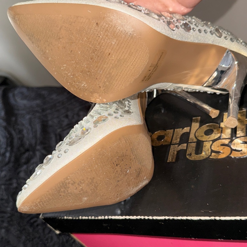 Dollhouse Silver Gemstone Heels - Picture 8 of 9
